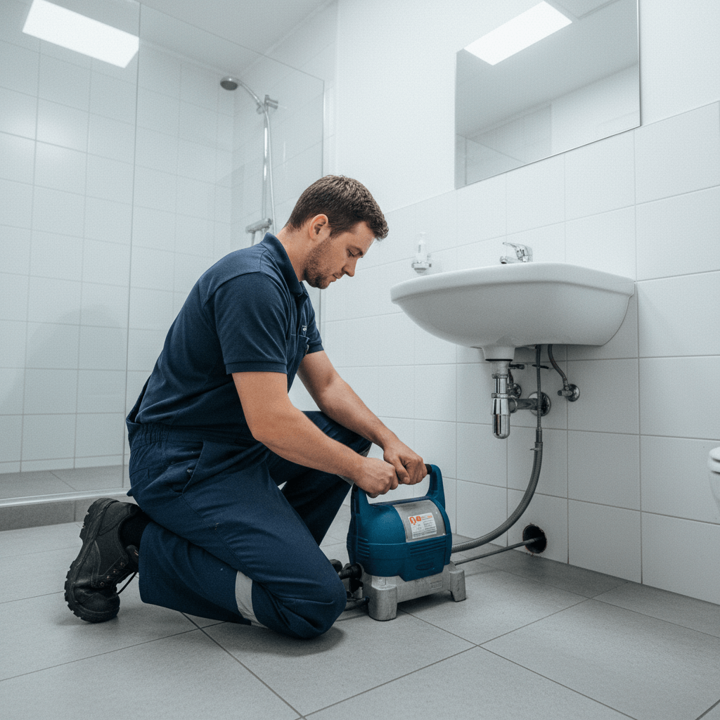 Umweltfreundliche Rohrreinigungstechnik im Einsatz